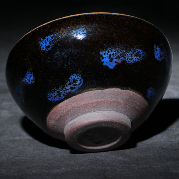 CAI BingLong's Kiln-changed Leaf Pattern Jian Teacup